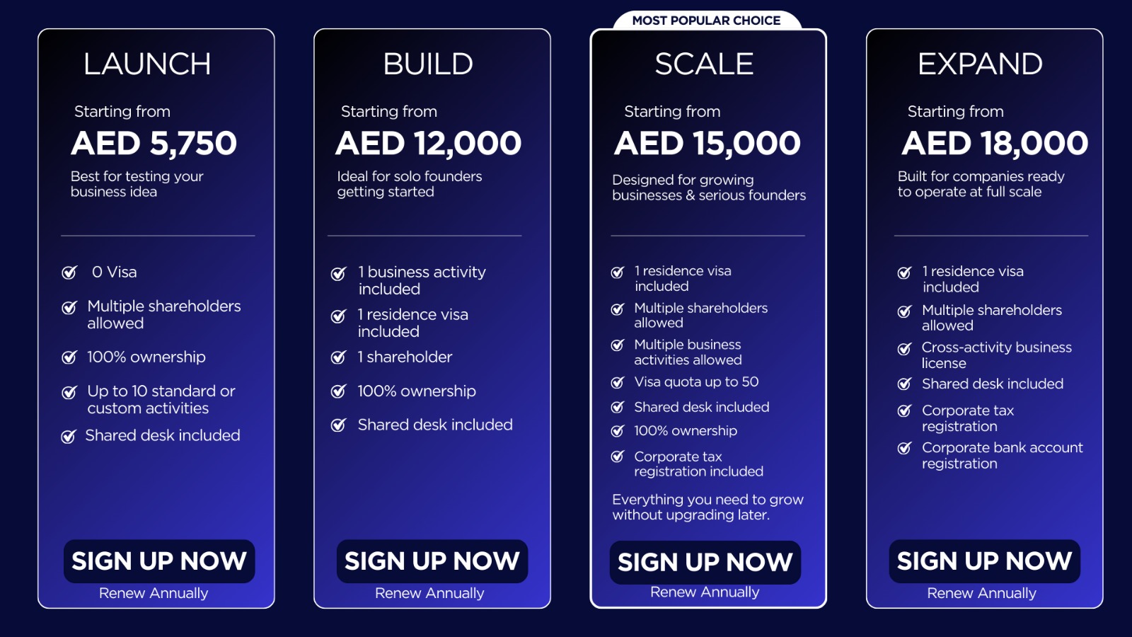 Business Setup plans in Dubai